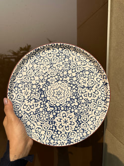 Midnight blue plates set of 4