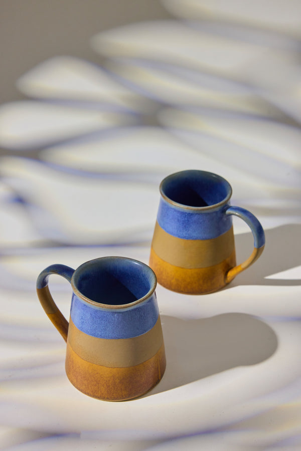 Earthy Harmony Coffee Mugs - Set of 2