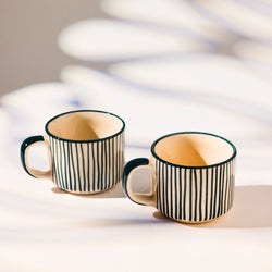 Verdant Ceramic Tea Cups - Set of 2