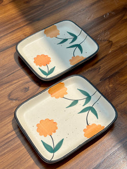 Sunburst Floral plates