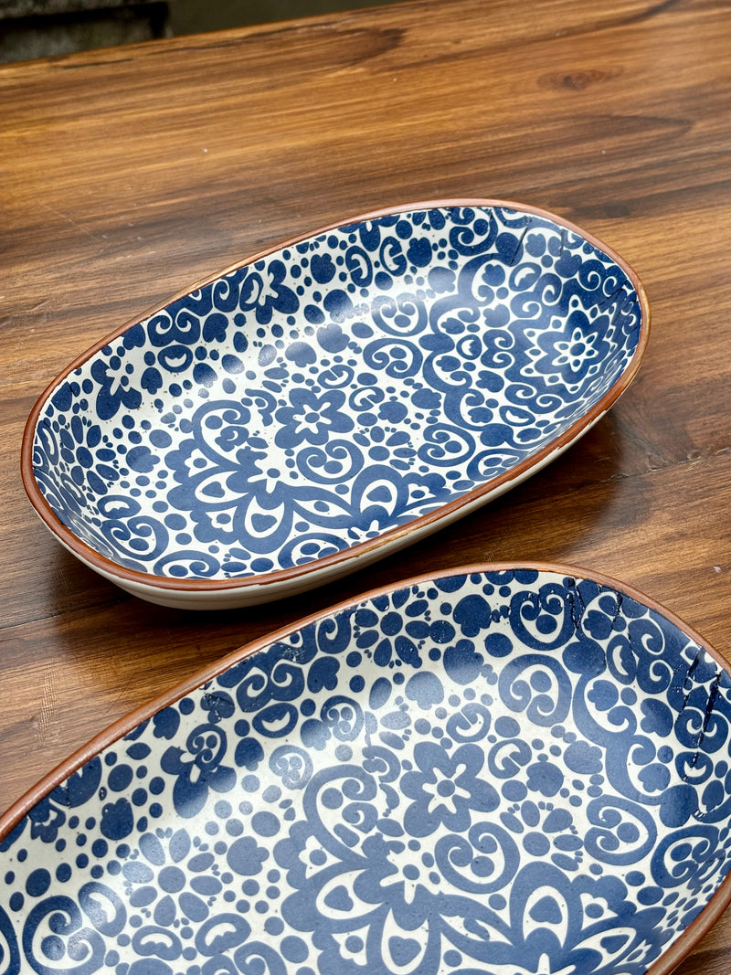 Midnight Ceramic serving plates set