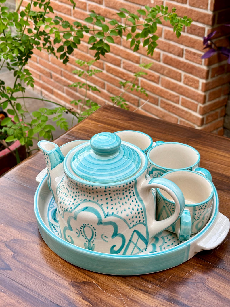 Pastel Breeze Ceramic Kettle Set