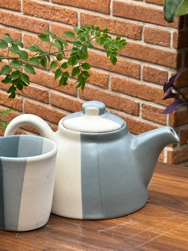 Grey Horizon Ceramic Kettle Set