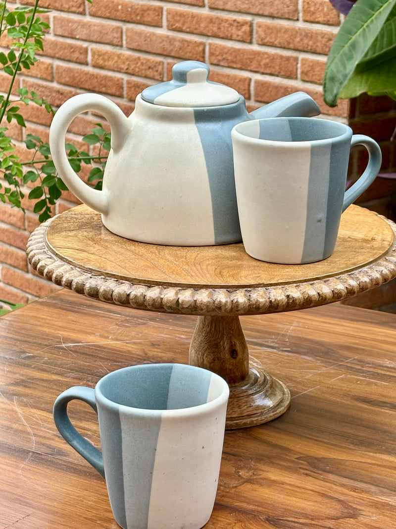 Grey Horizon Ceramic Kettle Set