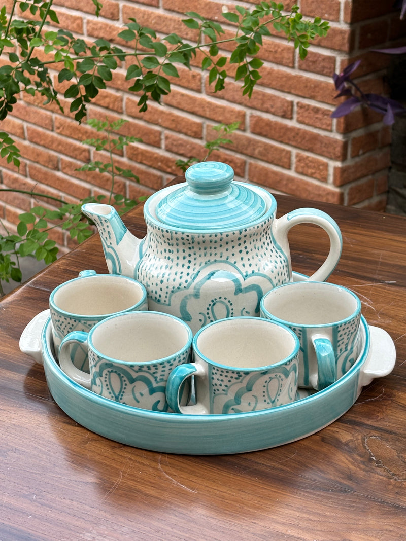 Pastel Breeze Ceramic Kettle Set