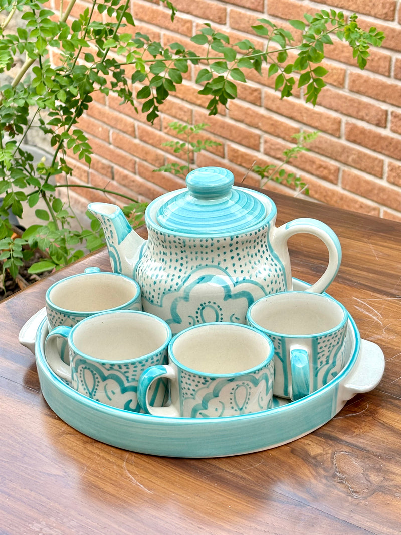 Pastel Breeze Ceramic Kettle Set