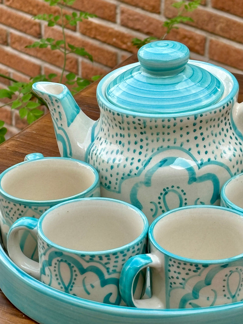 Pastel Breeze Ceramic Kettle Set